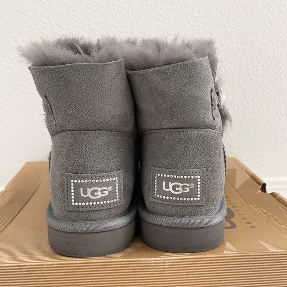 UGG mini Bailey Swarovski button bling boots 7 - Picture 4 of 10